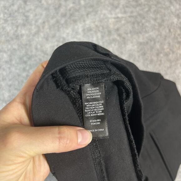 Betabrand Womens Pants Small Black Straight Trousers Pull On Career Stretch Yoga - Picture 6 of 12